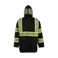 Safety Reflective Jacket Black with Hat